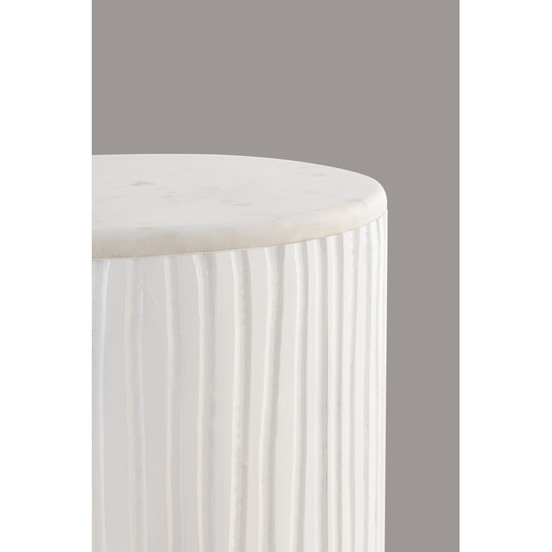 Merriam End Table, White