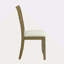 Ensemble de 2 chaises d'appoint en lin beige et chêne rustique