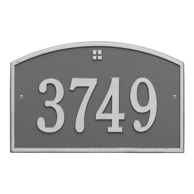 Cape Charles 1-Line Wall Address Plaque