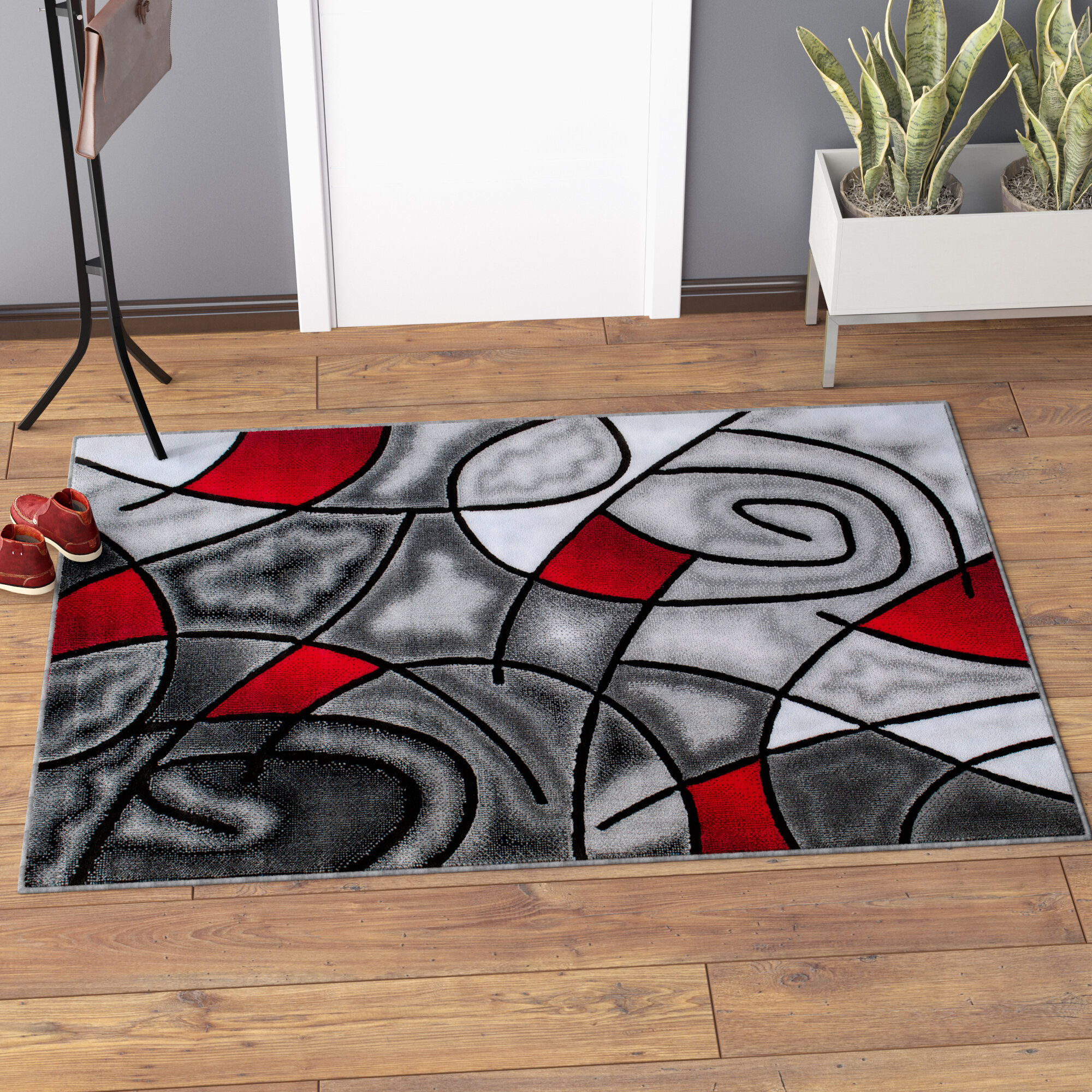 Red Lava Hues Indoor DoorMat