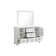 Commode combinée 5 tiroirs avec miroir 60,94 po Odum