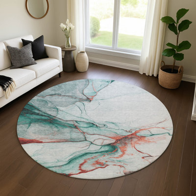 Premium Machine Washable Mehara AMF1690 Abstract Rug