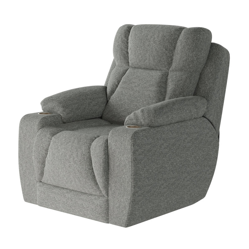 Fauteuil inclinable près du mur pour homme, Granite, Chenille