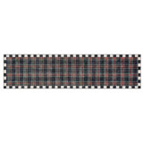 Stewart Tartan Black Washable Rug