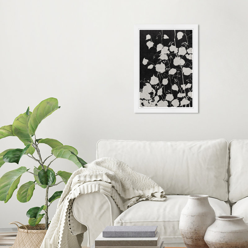 Growing Flow Noir, White Framed