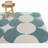 Heintz Light Blue Retro Geometric Area Rug-1531270352
