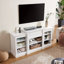 Console multimédia avec grande armoire de rangement, meuble télé multimédia moderne-1858580278-1858580297