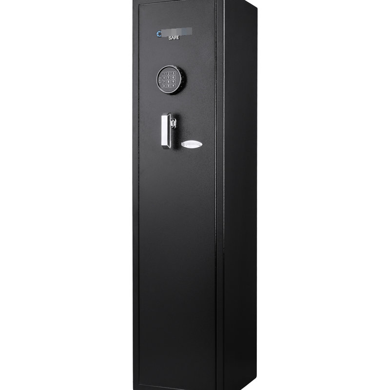 Coffre-fort de 4,33 pieds cubes avec clavier électronique - unité de rangement sécurisée. Offre amplement d'espace pour les carabines et les accessoires. Convient à la maison ou au bureau. Carabines en acier noires approuvées pour la sécurité numérique. Prises