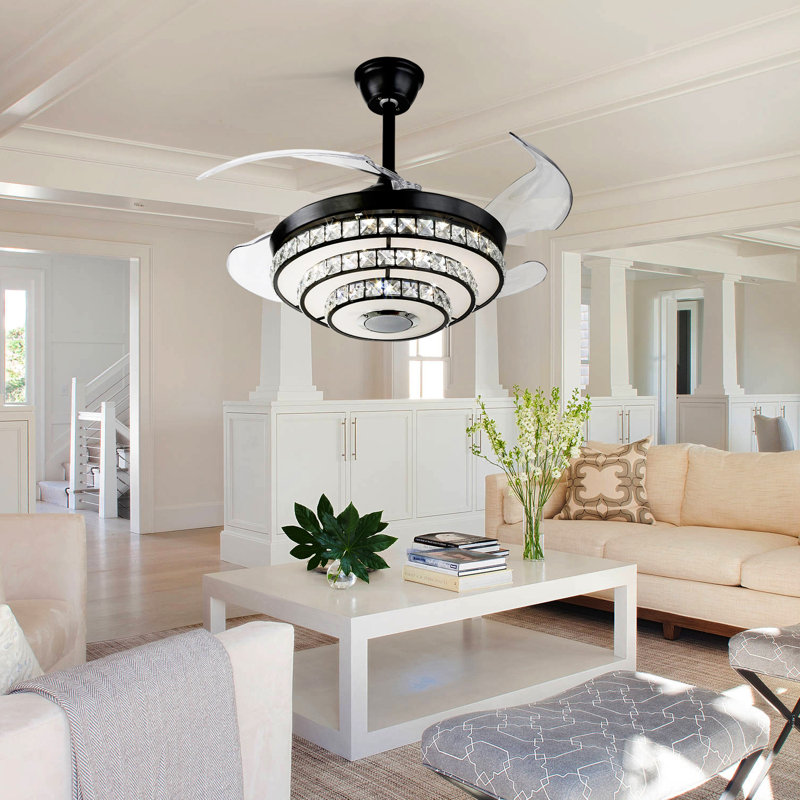 Aldenville 42" ceiling fan with LED lights and Bluetooth audio music