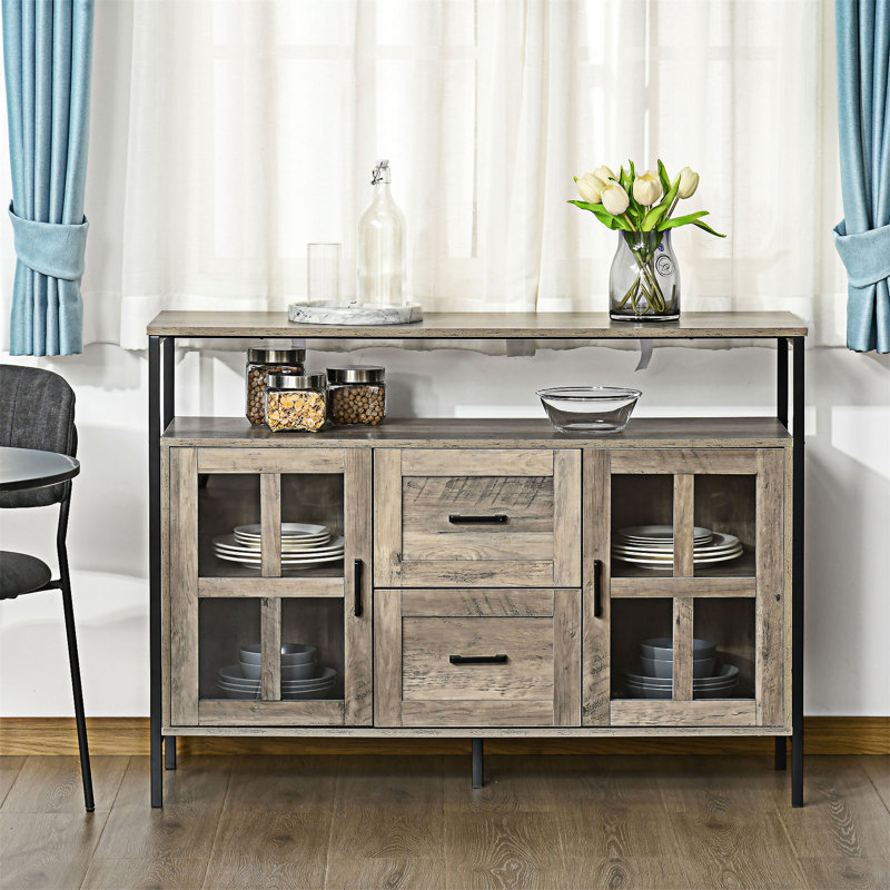 Buffet avec tablettes réglables