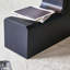 Table basse noire à double couche détachable, opulence élégante, collision, installation simple, élégance et procédé pratique