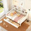 Lit de jour, support en lattes de bois, avec tablettes de chevet et deux tiroirs-8194836-8194859