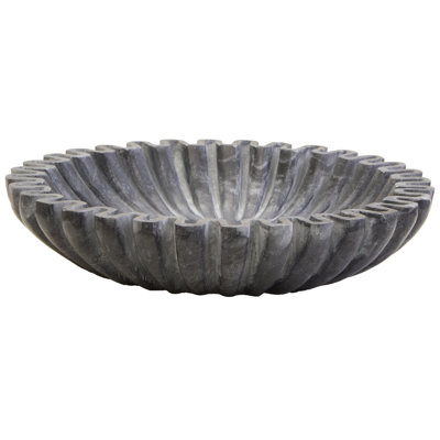Demecia Small Fluted Marble Bowl