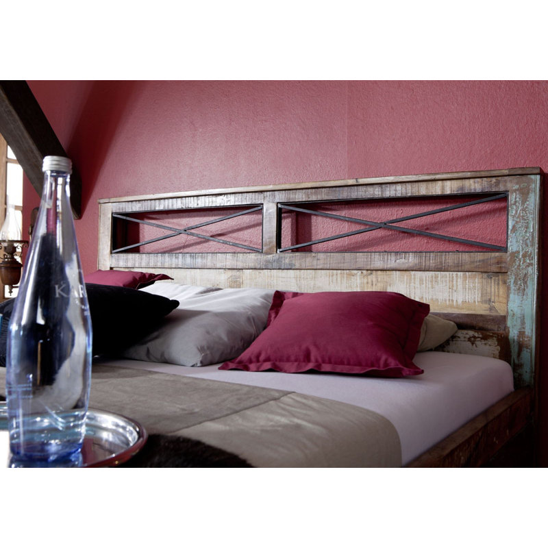 Solid Wood Bed, 140 X 200 Cm