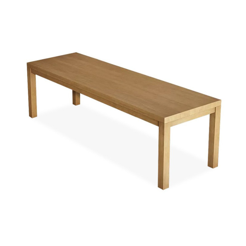 Bureaux rectangulaires en bois massif Burlywood, H 29,53 po x l 86,61 po x P 23,62 po