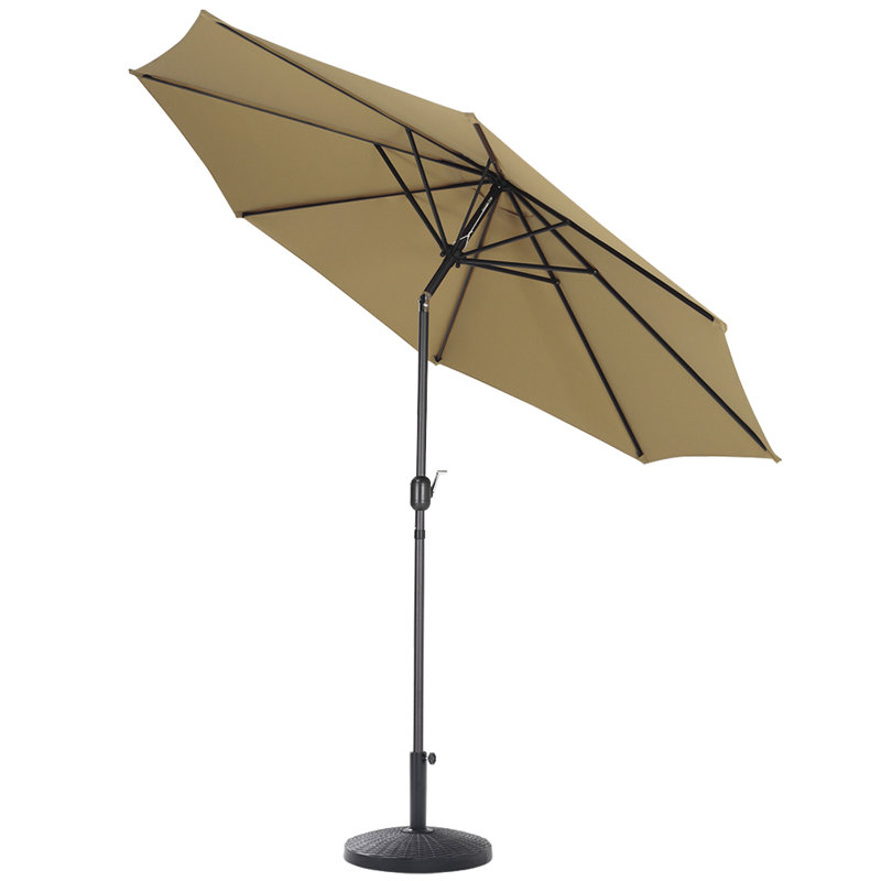 Aaroon 300cm Tilt Market Parasol, Khaki