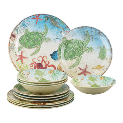 Kingsford Piece Melamine Dinnerware Set - Service for 4