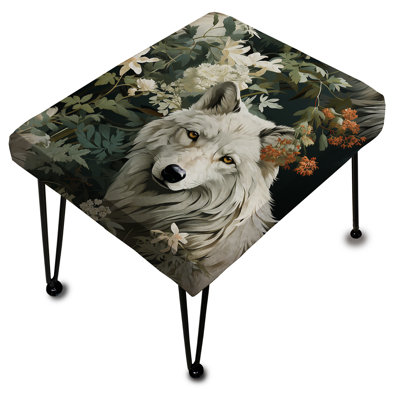 Falu - Repose-pieds rectangulaire imprimé animal