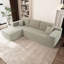 Canapé modulaire 105 po avec méridienne en L 105 po, canapé modulaire moderne avec assise profonde, canapé rembourré pour le salon et la chambre à coucher, aucun assemblage requis-122507502-121023634