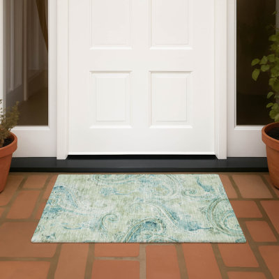 Tapis motif cachemire intérieur / extérieur lavable à la machine ACN2747