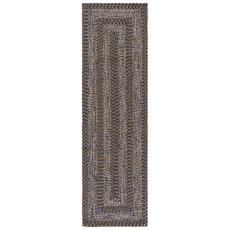 Braided 265 Hand Woven Performance Machine Washable No Pattern Rug, Runner 2'3" x 8'