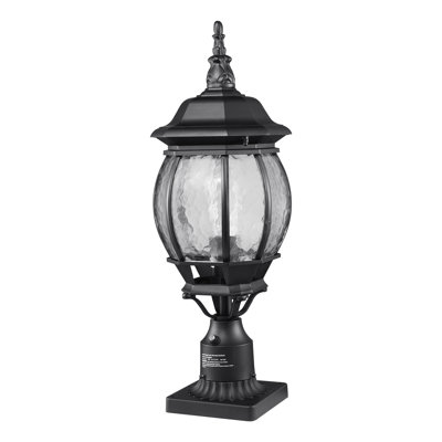 Luminaire d'extérieur avec piquet de jardin en aluminium noir Dusk to Dawn 2 PCs