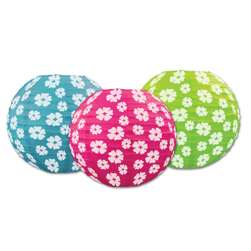 Lanternes en papier hibiscus