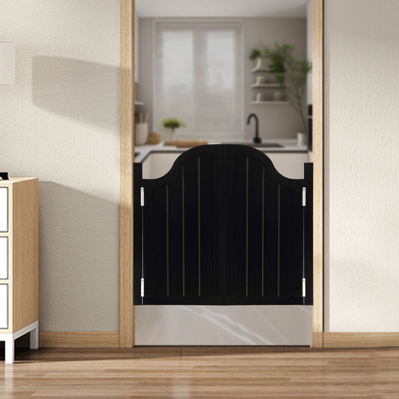 Solid Wood Café / Saloon Door, Black