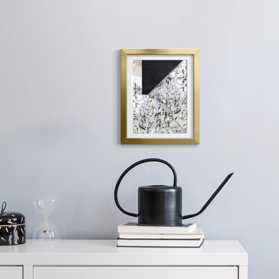 «Tiles & Texture Abstract Angles II», reproduction encadrée