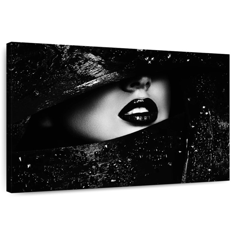 Shuttleworth Chic Black Lips, 16" H x 24" W