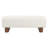 Henry 56'' Wide Modern Upholstered Bench with Solid Rubberwood Legs