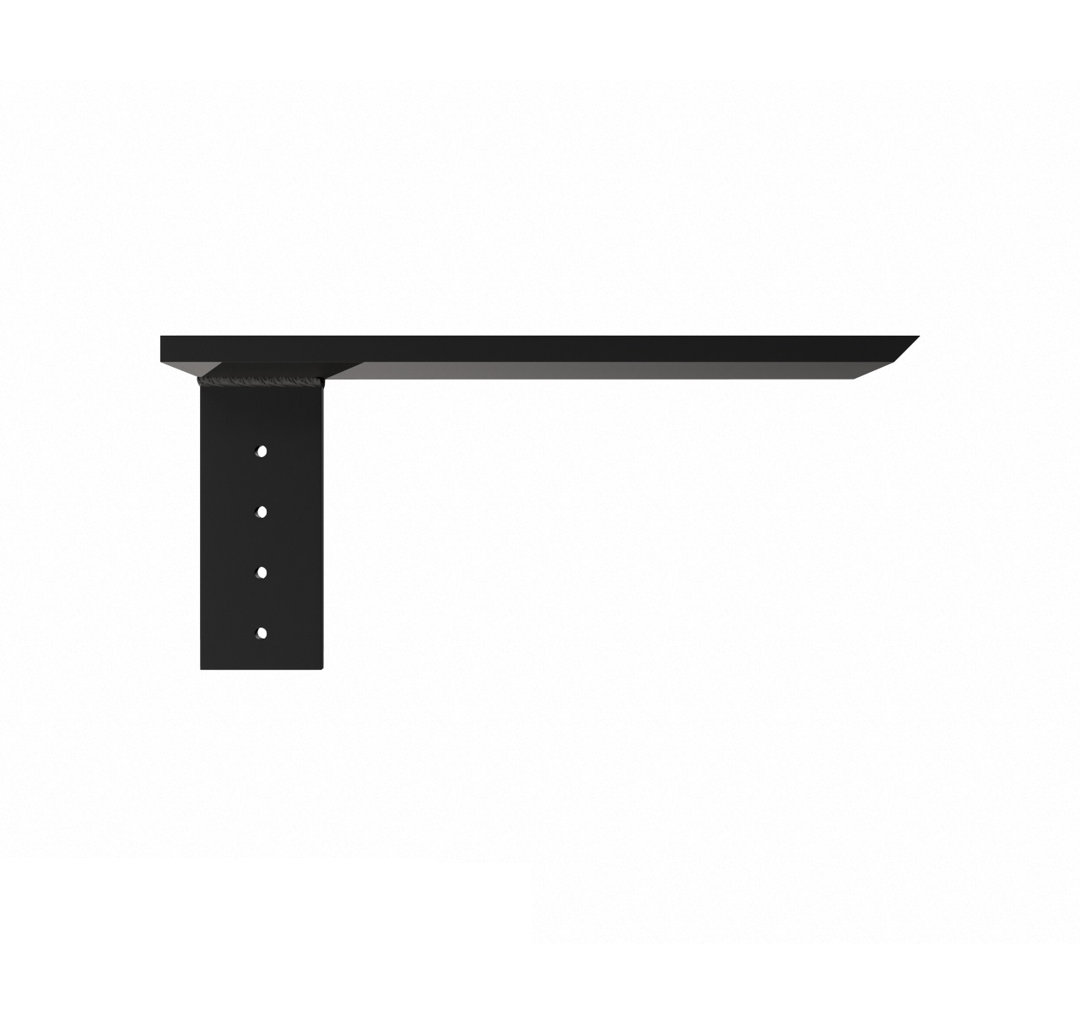 The Original™ Side Wall Hidden Countertop Support Standard Bracket - (Right, Steel) The Original Granite Bracket 