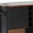 54" Farmhouse Kitchen Island With Drop Leaf, Power Outlet, Kitchen Storage Cart With 2 Doors, 2 Drawers, Rolling Kitchen Island On 4 Large Wheels With Spice Rack For Kitchen, Dining Room, Black-760069062-760069056