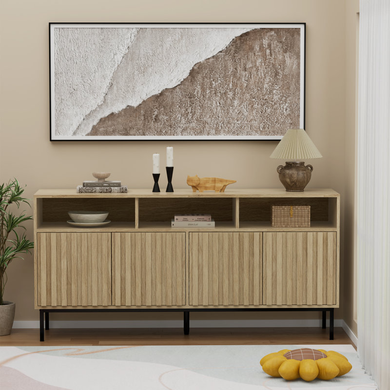 Buffet de 61,4 po de largeur, Naturel