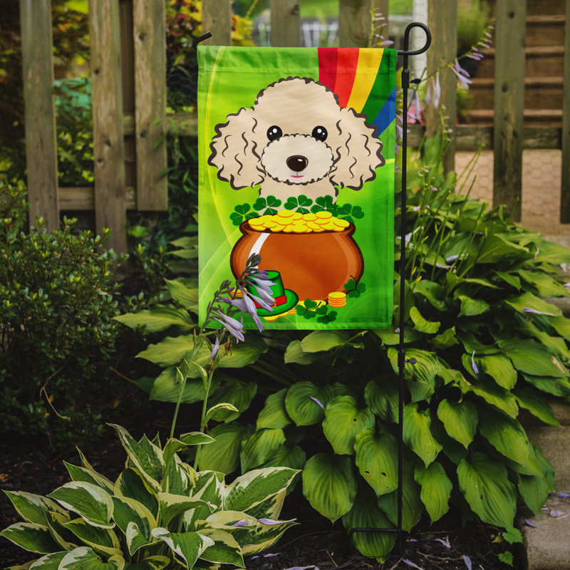 Drapeau de jardin Arella St. Patrick's, Caniche (chamois)
