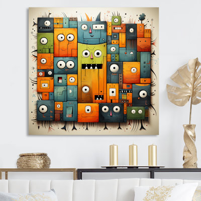 Impression sur toile Popart Collages I - Pop