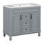 Meuble-lavabo de salle de bain avec lavabo simple, armoire de rangement avec 2 portes à fermeture douce et 2 tiroirs pour la maison-920196106