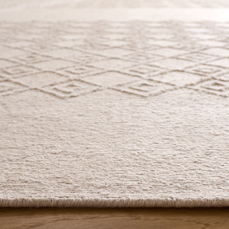 Ralph Lauren Lavington Linen, Cotton Geometric Shapes Rug, Rectangle 2' x 3'