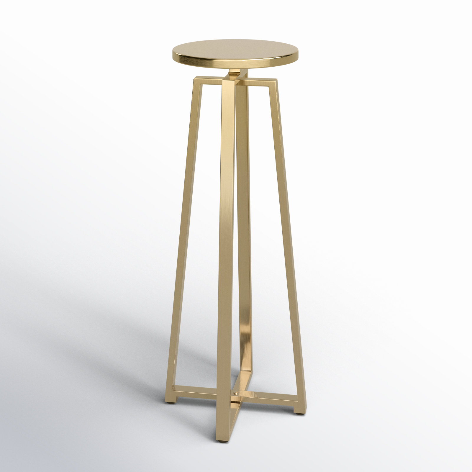 Chris End Table, Gold