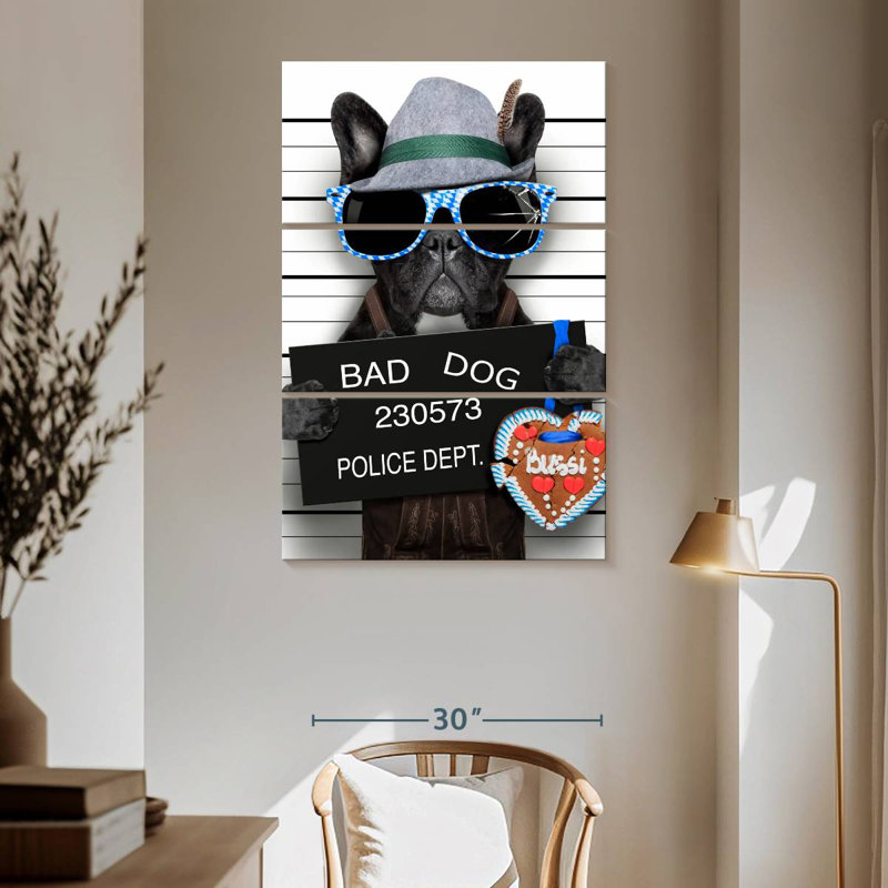 Bouledogue français Brampt Bad, H 65 po x l 42 po