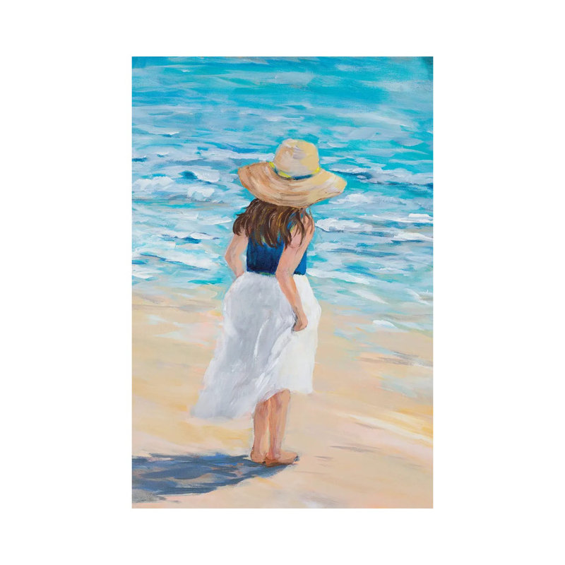 Beach Lady, H 40 po x l 26 po x P 1,5 po