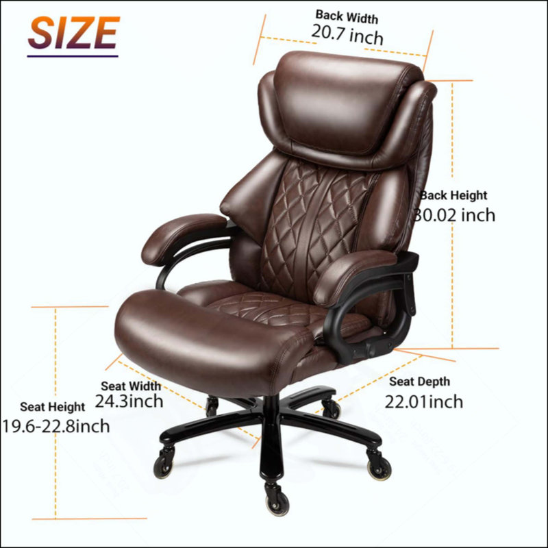 Fauteuil de bureau 500Lbs