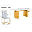 Table de salle à manger et chaises de style Mid-Century: plateau rectangulaire en verre avec 8 chaises avec une bonne élasticité