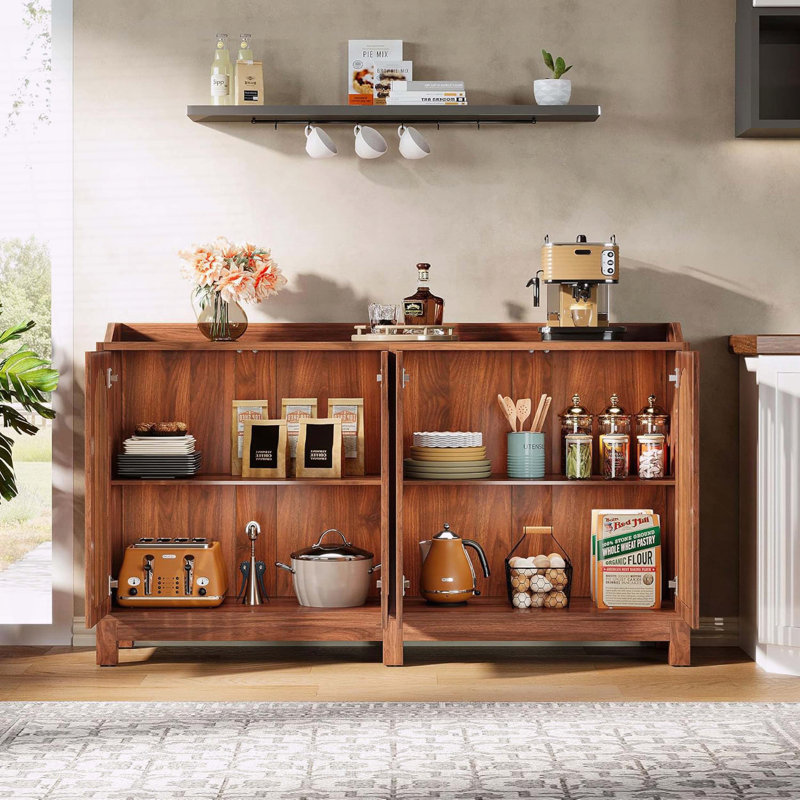 Buffet 57 po avec portes à volets