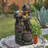 Isaiha Hand Crafted Weather Resistant Floor Fountain with Light