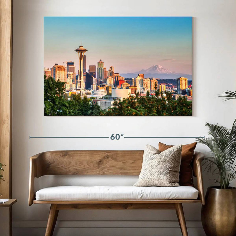 Paysage urbain Sirci Seattle, H 34 po x l 51 po