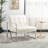 Siebo 30'' Wide Tufted Cream Armchair-59654135