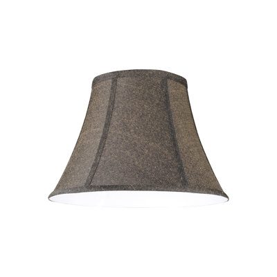 Abat-jour en tissu texturé jacquard H 9,5 po (araignée) en noir
