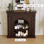 Foyer autoportant en bois massif Nut-Brown
