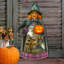 Porte-sorcière d'Halloween - décor de porte en bois fabriqué à la main par G. Debrekht